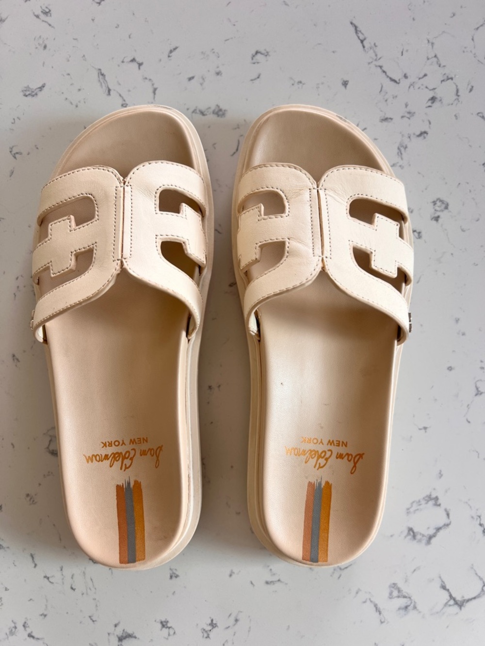 Sam Edelman Valeri Slide Sandal Ivory Size 7